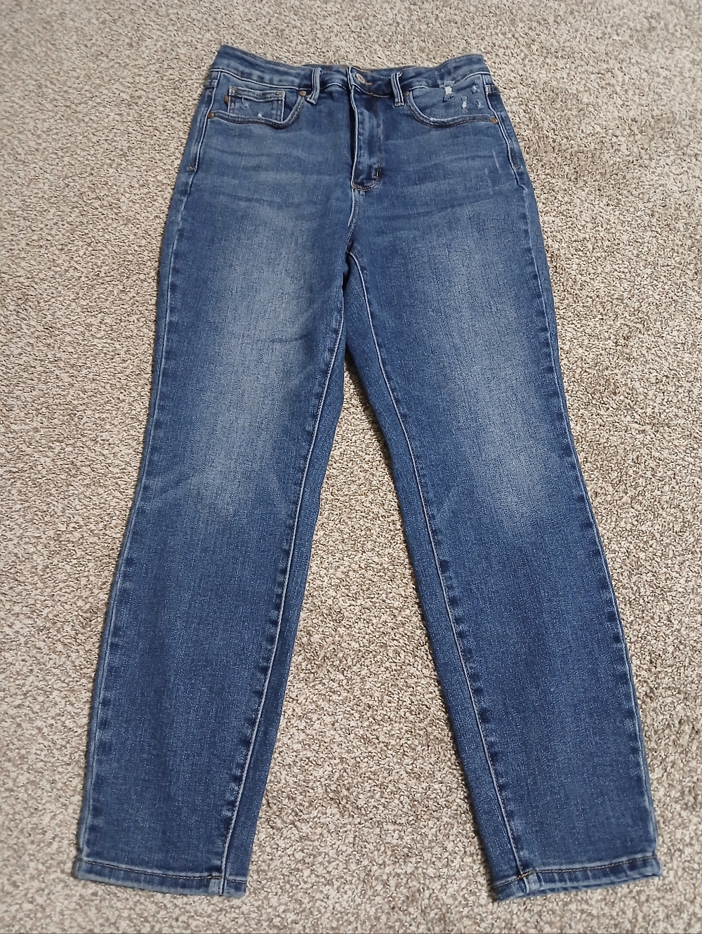 Judy Blue Washed Blue Straight Leg Jeans‎